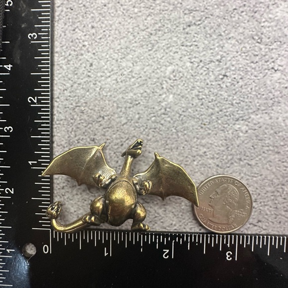 Mini Brass Charizard Figurine - Picture 8 of 8